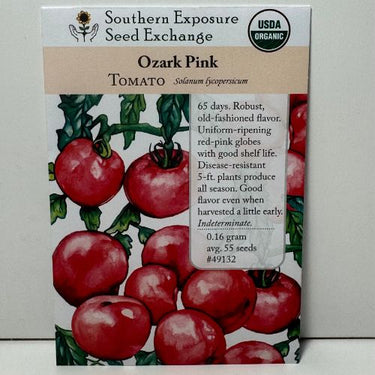 Ozark Pink VF Tomato, Organic, 1991